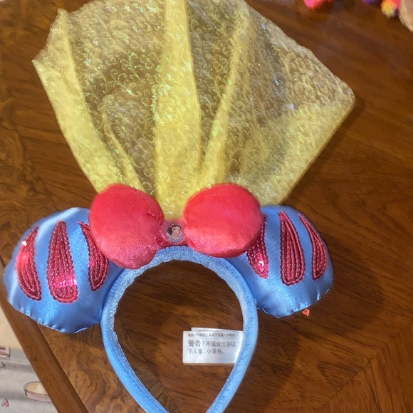 Disney Accessories - COPY - Disney Parks Snow White Princess Veil Minnie Mouse Ears Plush Headband